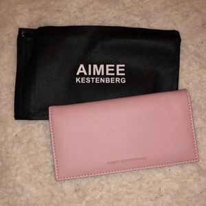 Aimee Kestenberg Pink Faux Leather Wallet